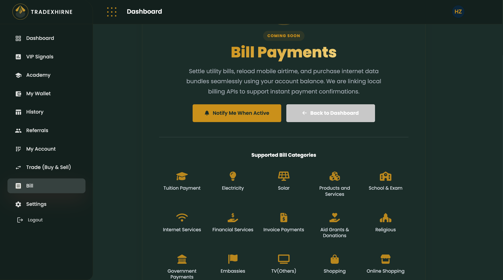 15-Category Utility Bill Payment Gateway