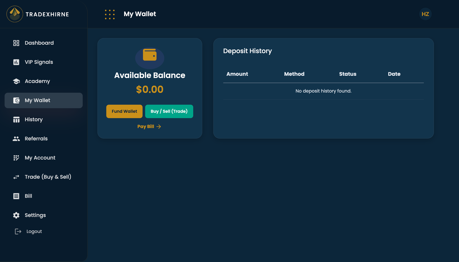 Fiat & Crypto Ledger Wallet Management