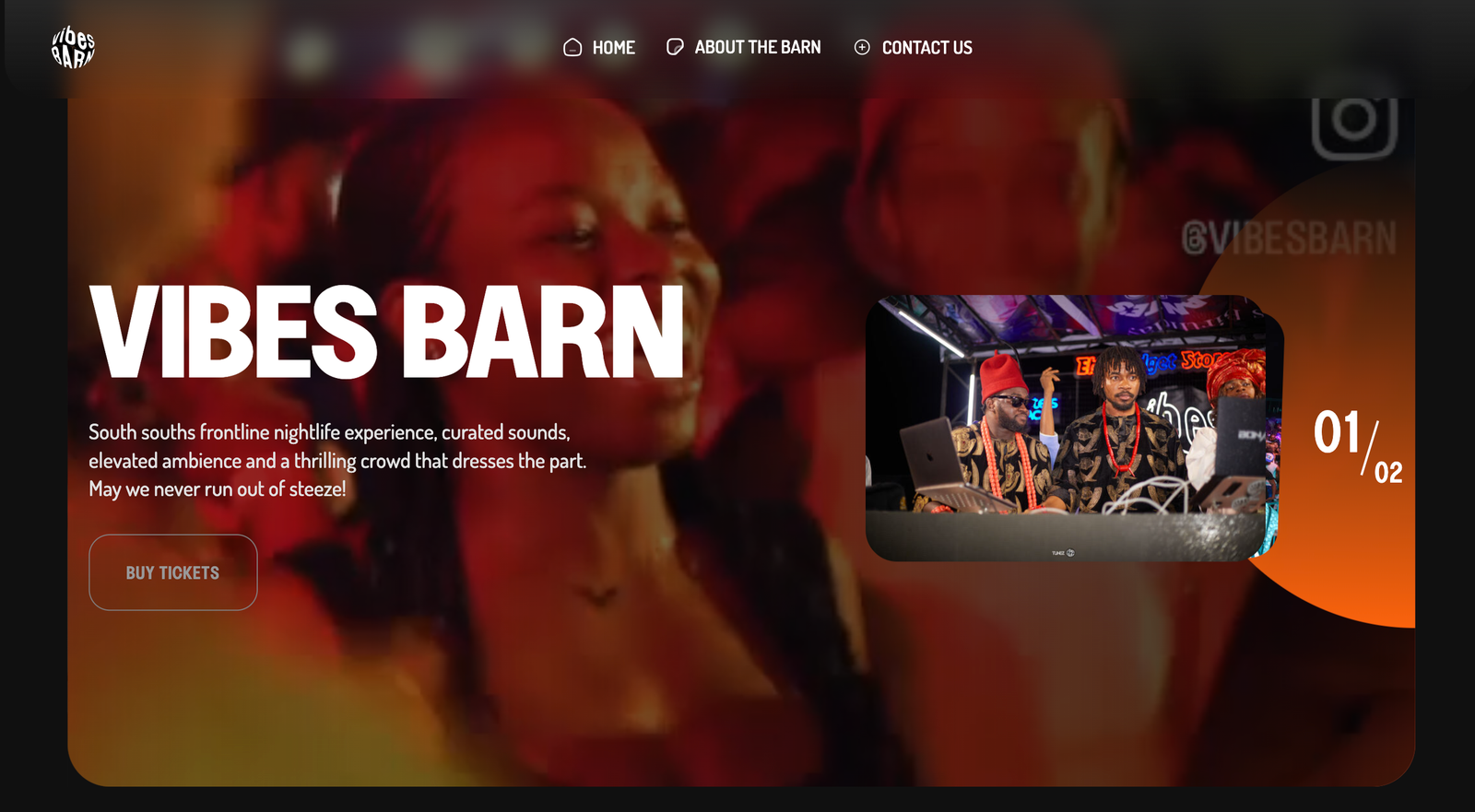 Vibes Barn Cultural Event Platform